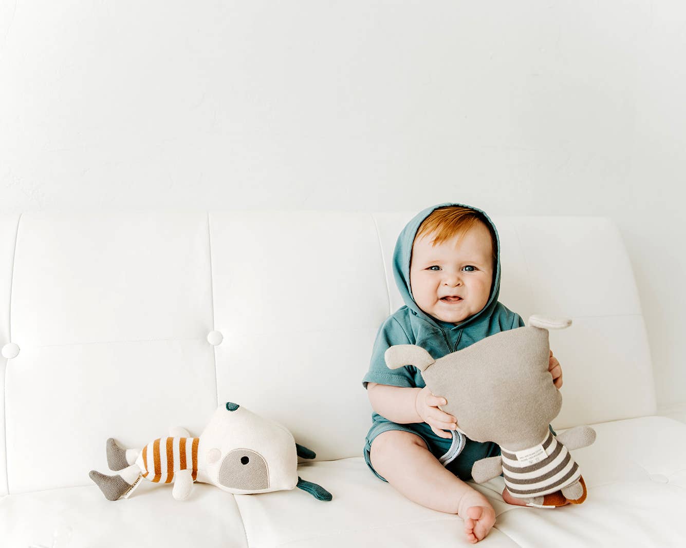 Viverano Organics - Phillipe Dog Organic Cotton Stuffed Animal Baby Kid Toy