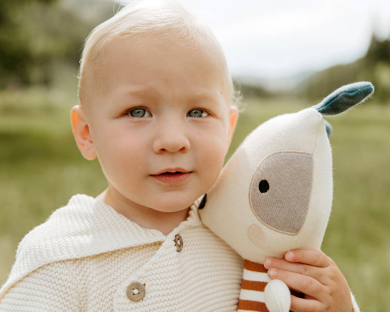 Viverano Organics - Phillipe Dog Organic Cotton Stuffed Animal Baby Kid Toy