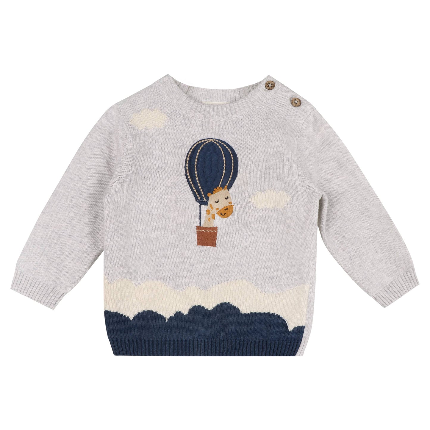 Viverano Organics - Hot Air Balloon Baby Knit Pullover & Pants Set (Organic)
