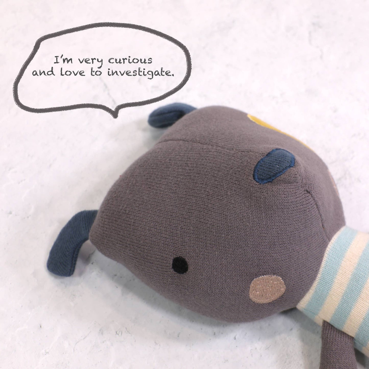 Viverano Organics - Phillipe Dog Organic Cotton Stuffed Animal Baby Kid Toy