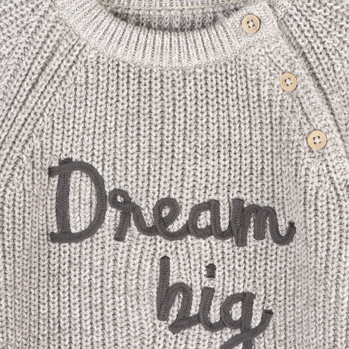 Viverano Organics - Dream Big Embroidered Chunky Knit Baby Sweater (Organic)