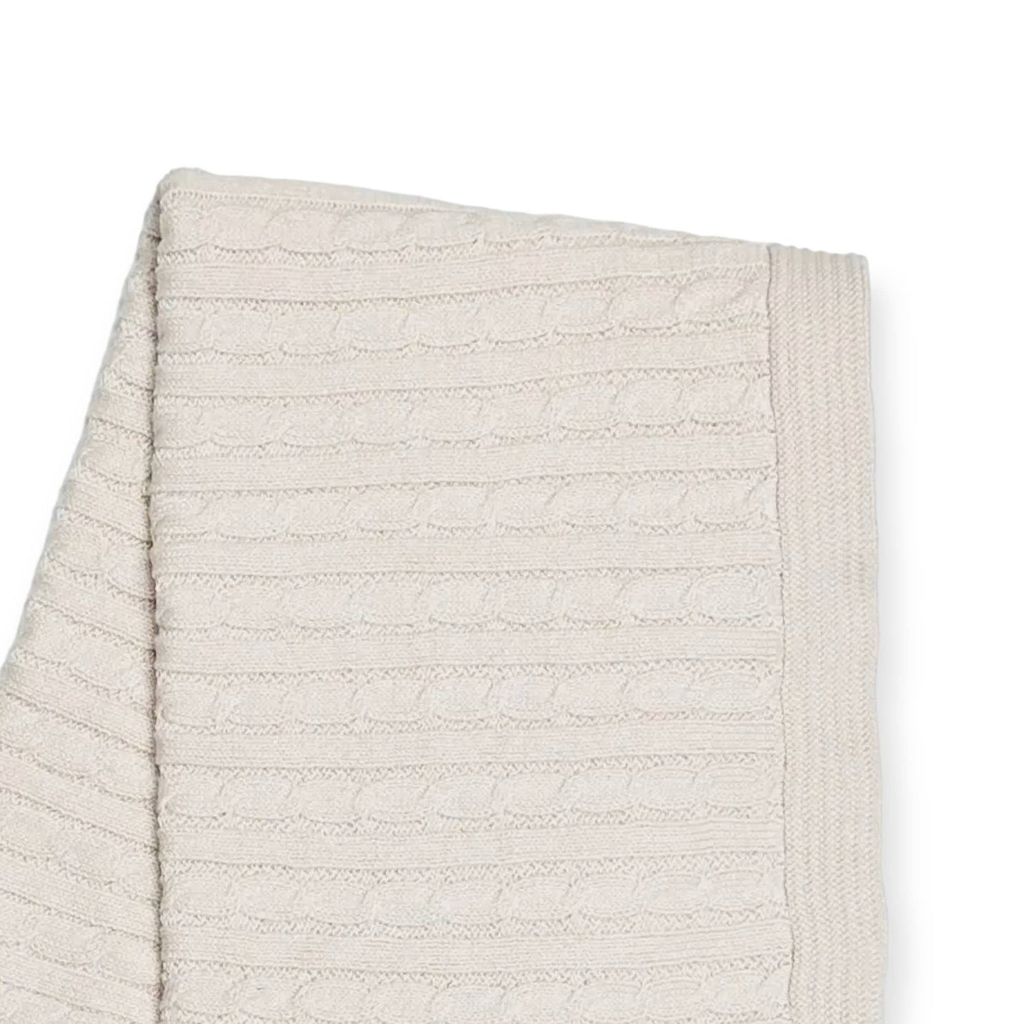 Viverano Organics - Mini Cable Sweater Knit Baby Blanket (Organic Cotton)